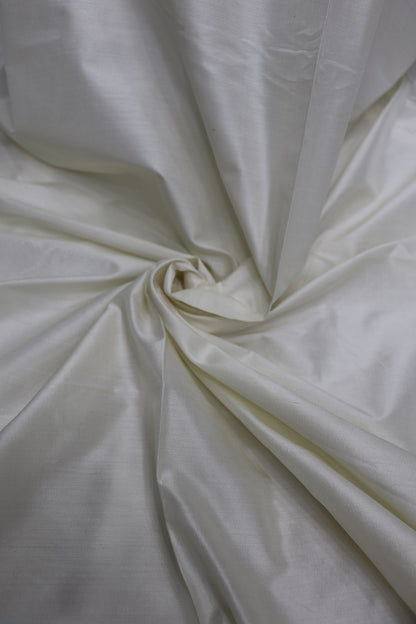 Pure Katan Chiniya White Dyeable fabric