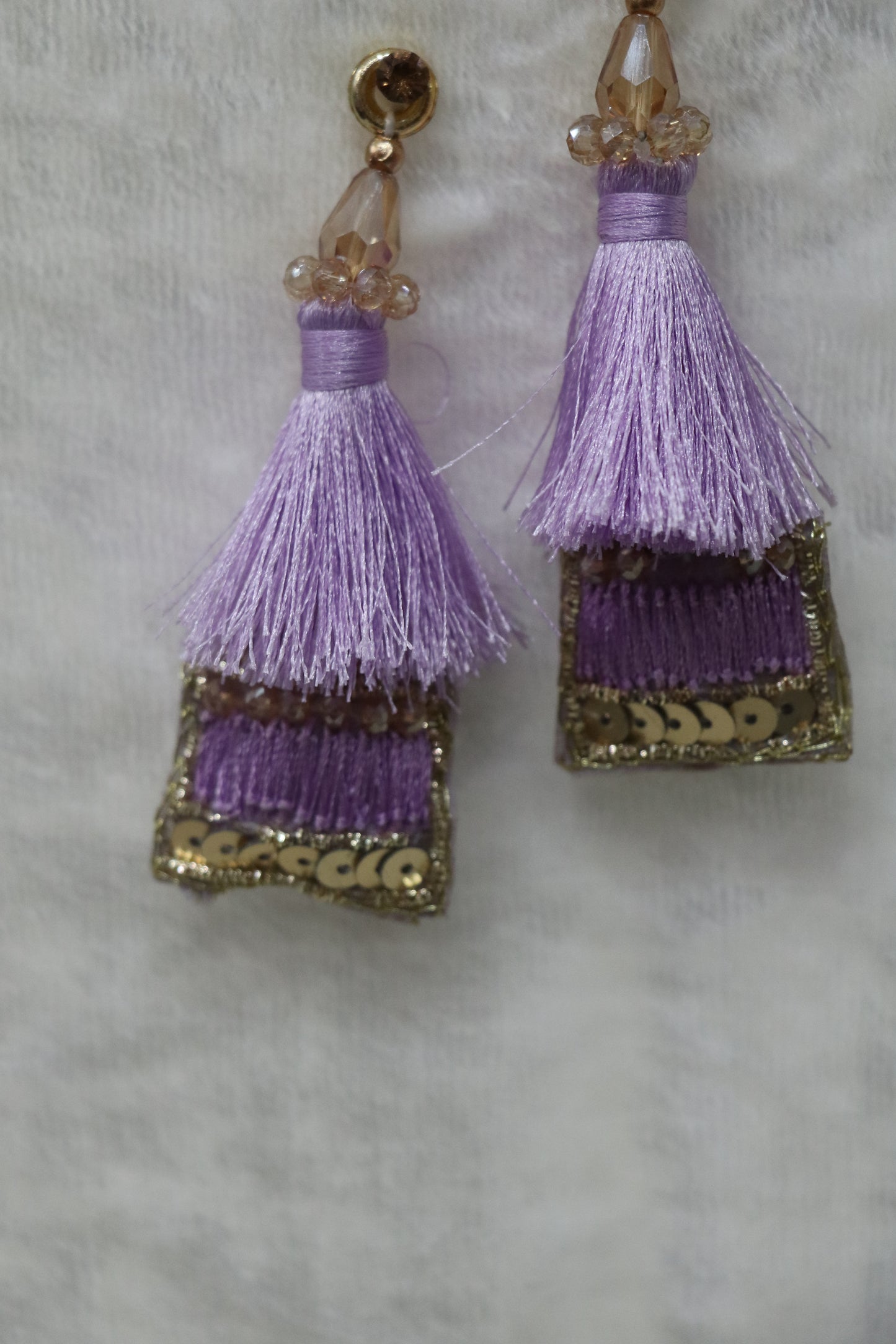 Sequins & Zardosi Hand Worked Silk Thread Blouse Latkans