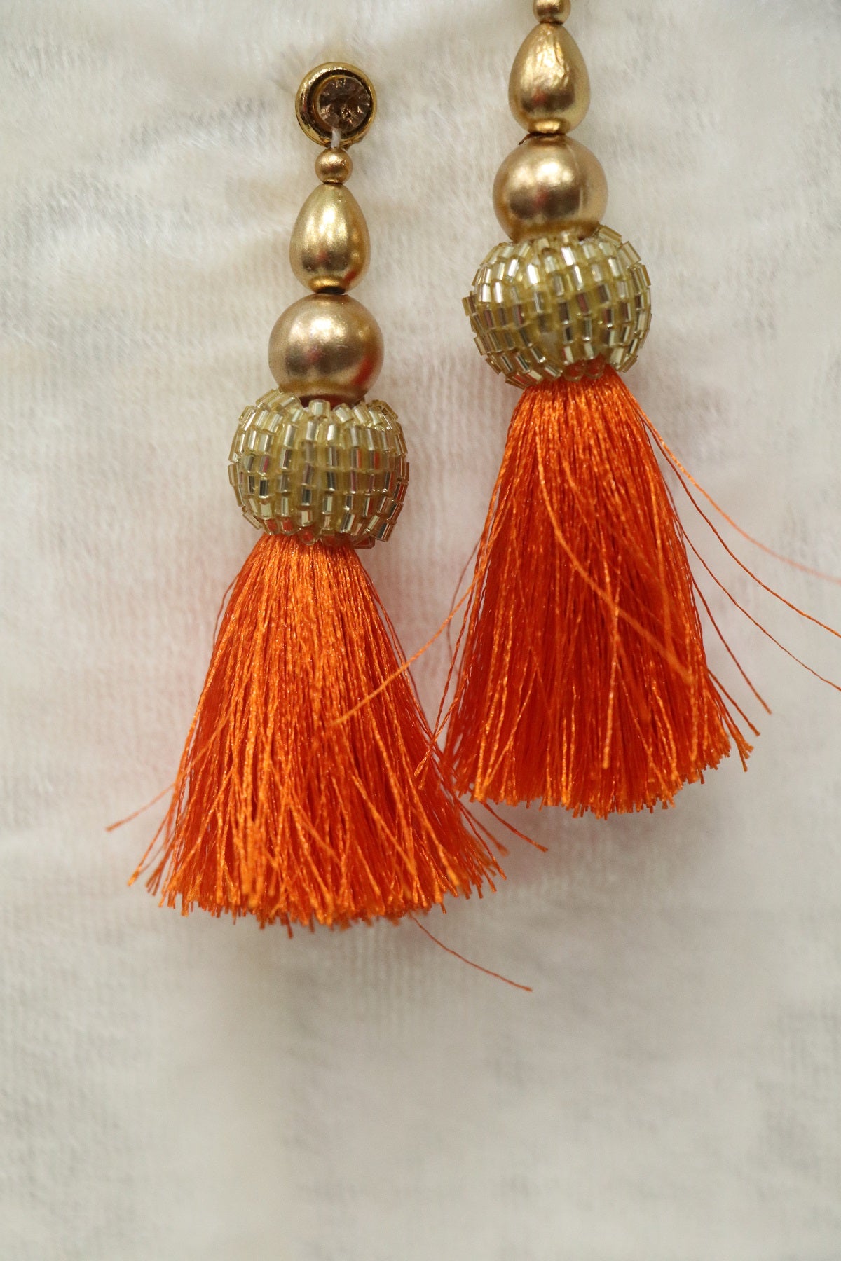 Cut Bead Balls &Silk Thread Blouse Latkans