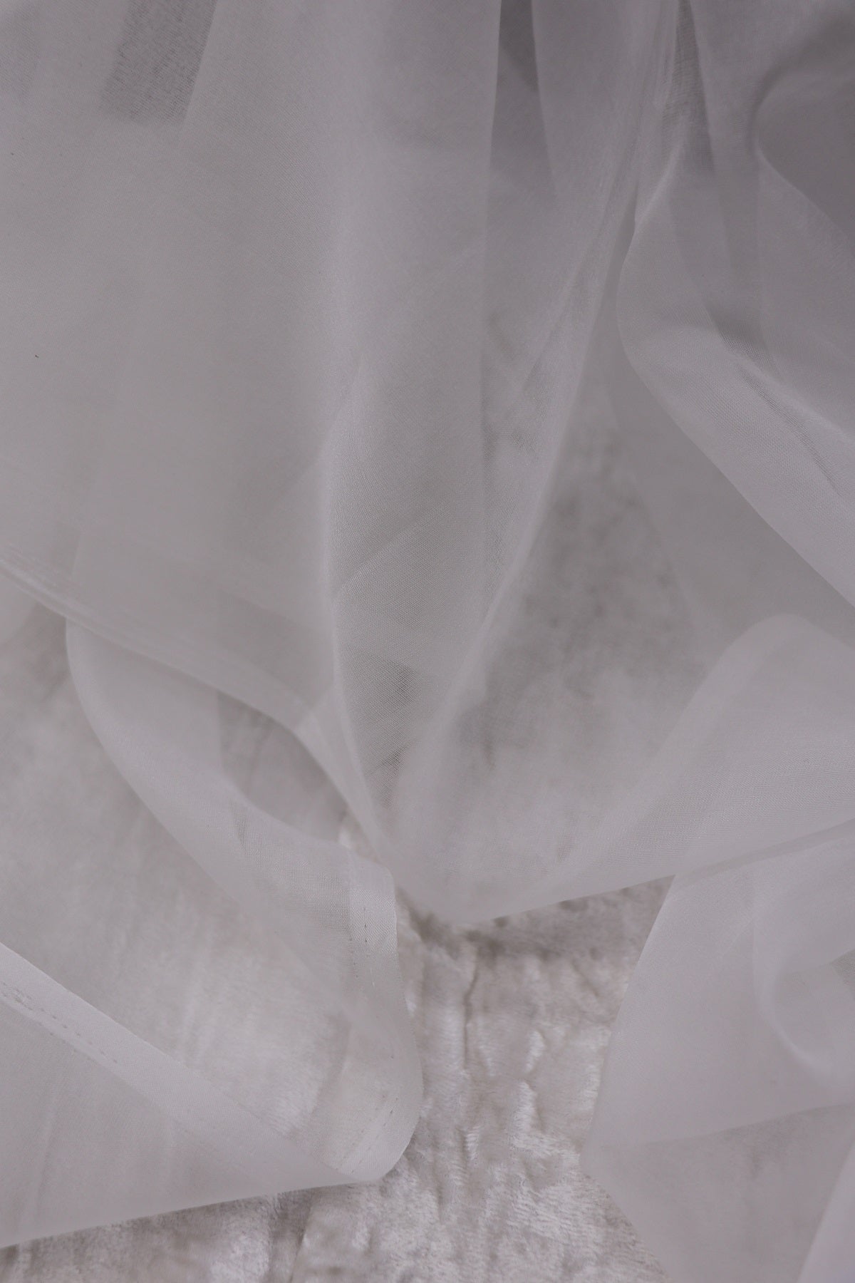 Organza White Dyeable Fabric