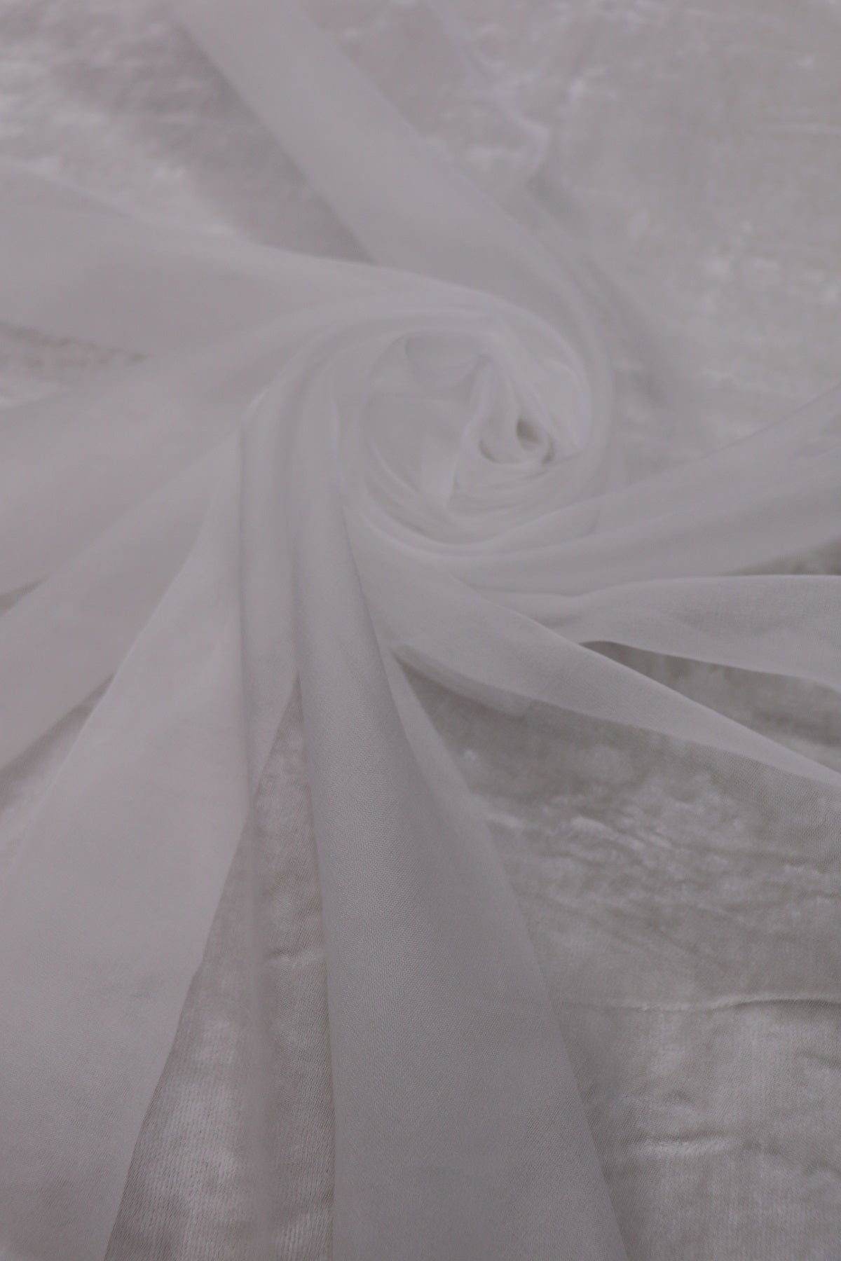 Organza White Dyeable Fabric