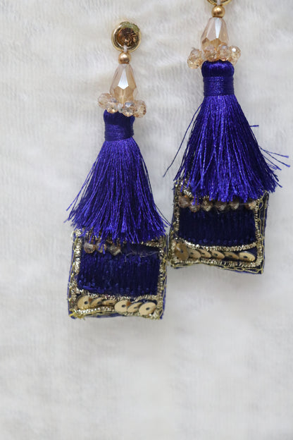 Sequins & Zardosi Hand Worked Silk Thread Blouse Latkans