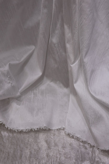 Semi Dupion Rawsilk White Dyeable