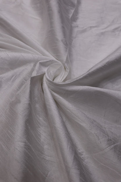 Semi Dupion Rawsilk White Dyeable