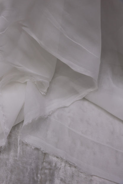 Silky Organza White Dyeable Fabric