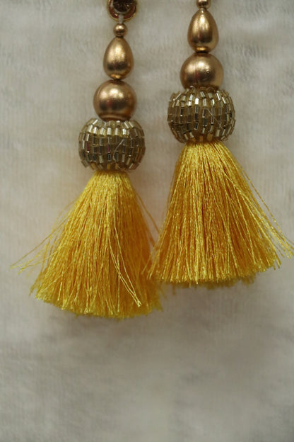 Cut Bead Balls &Silk Thread Blouse Latkans